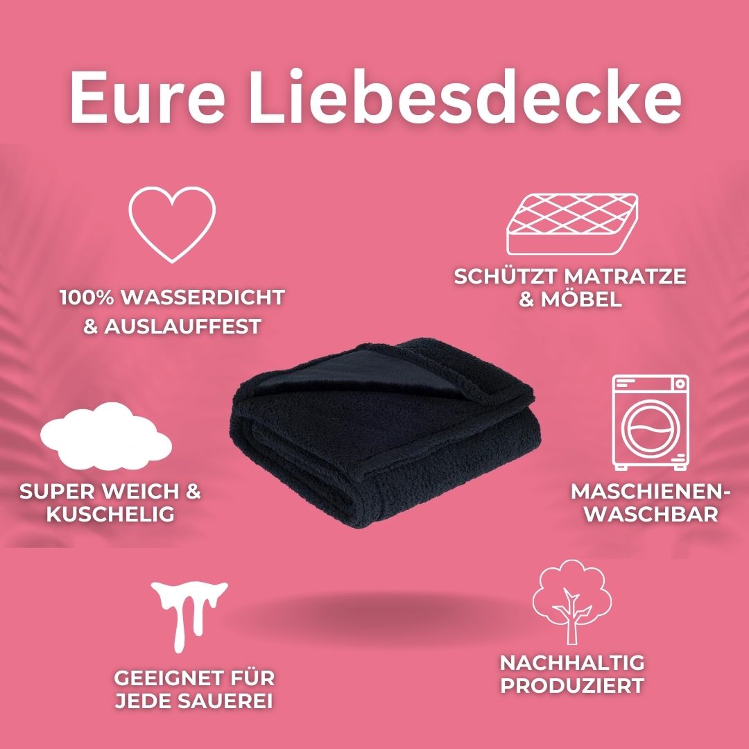 Liebesdecke™ - Die Wasserdichte Kuscheldecke + Gratis Liebeskissen