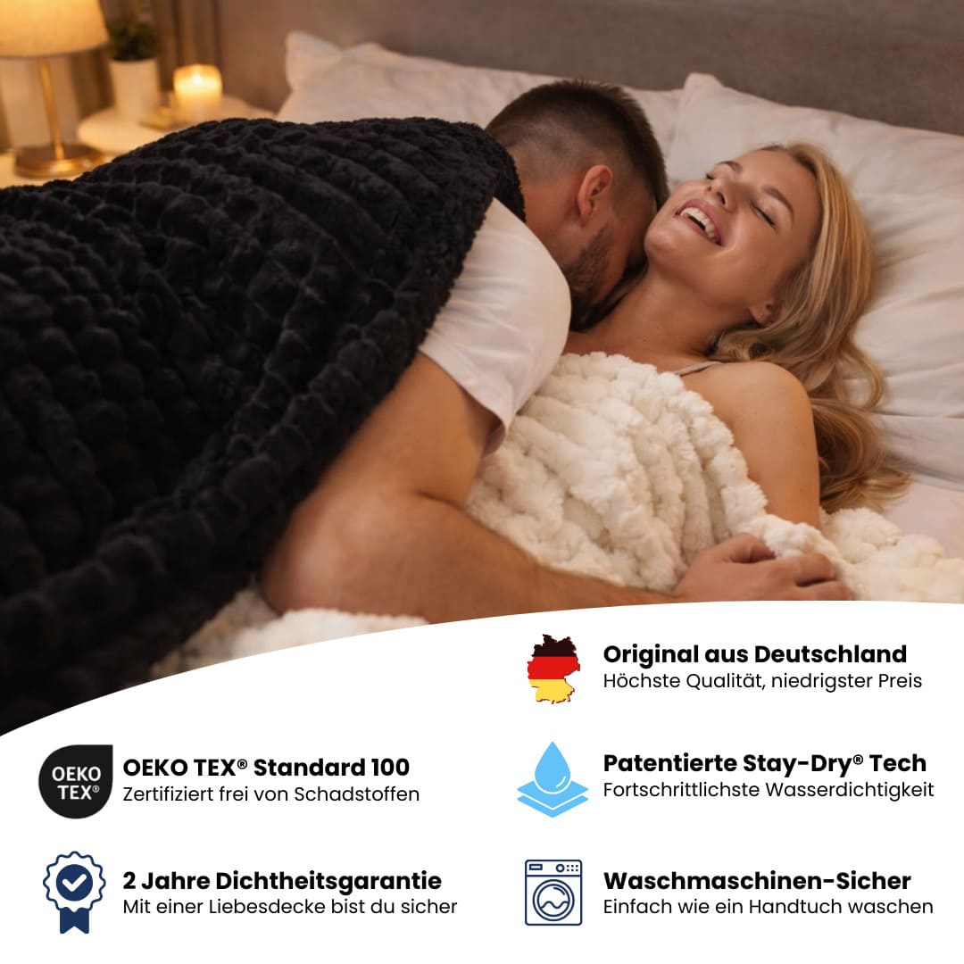Liebesdecke™ Pro - Die beste wasserdichte Kuscheldecke